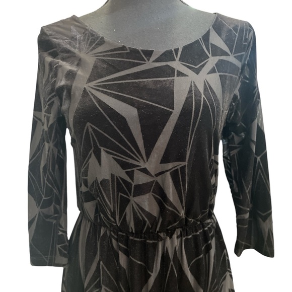 Everly Black Sheath Dress Long Sleeve Scoop Neck - Picture 4 of 6